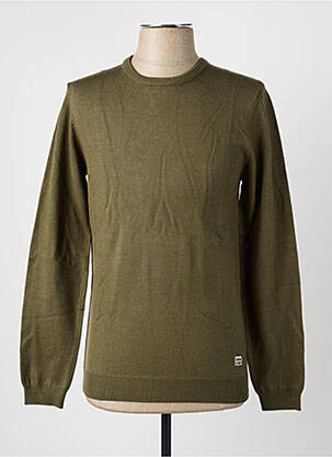 Pulover guler rotund mâneci lungi verde LEE COOPER bărbat