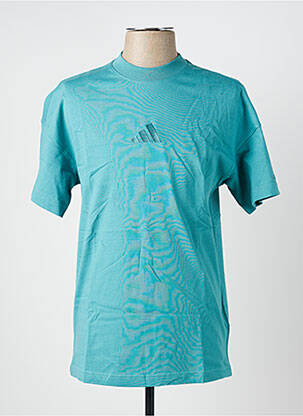 Tricou broderie mâneci scurte verde ADIDAS bărbat
