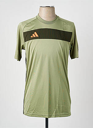 Tricou croială cambrată mâneci scurte verde ADIDAS bărbat