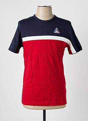 Tricou broderie mâneci scurte albastru LE COQ SPORTIF bărbat