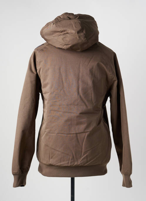 Parka finisaj interior cu căptușeală din polar cu glugă maro OXBOW homme