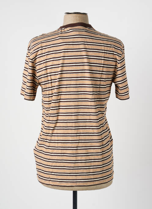Tricou croială cambrată mâneci scurte maro QUIKSILVER homme