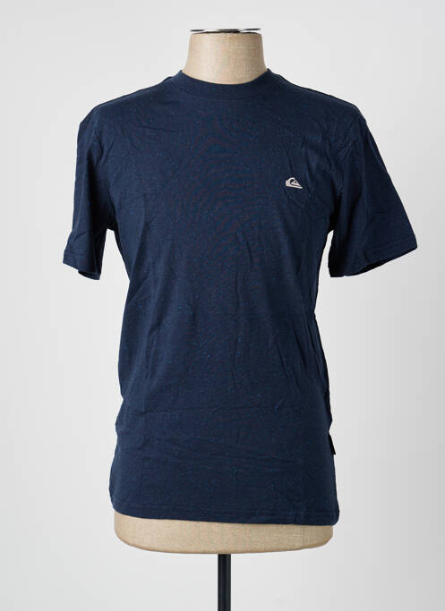 Tricou broderie mâneci scurte albastru QUIKSILVER homme