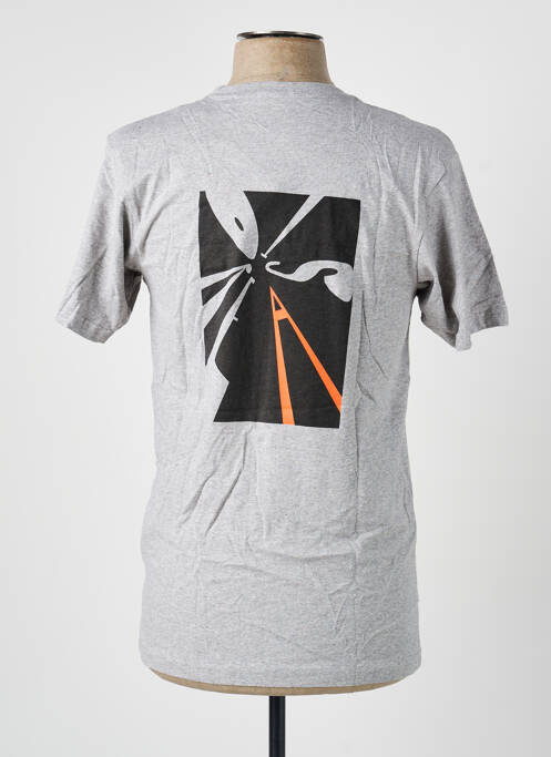 Tricou croială cambrată mâneci scurte gri ASTORE homme