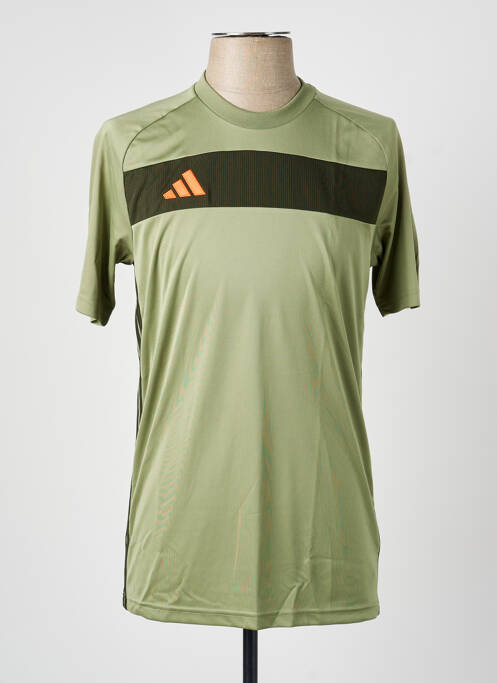 Tricou croială cambrată mâneci scurte verde ADIDAS homme