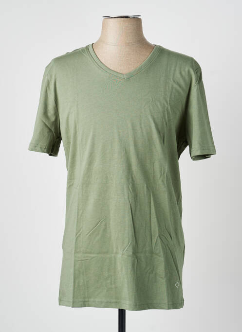 Tricou croială dreaptă mâneci scurte verde LEE COOPER homme