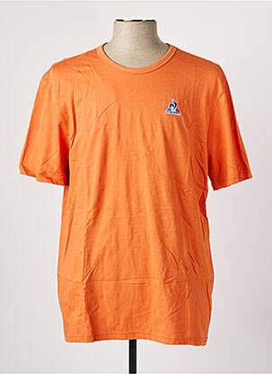 Tricou croială dreaptă mâneci scurte portocaliu LE COQ SPORTIF homme