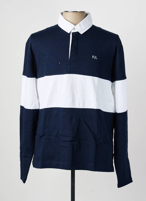 Polo imprimeu dungi mâneci lungi albastru PEPE JEANS homme