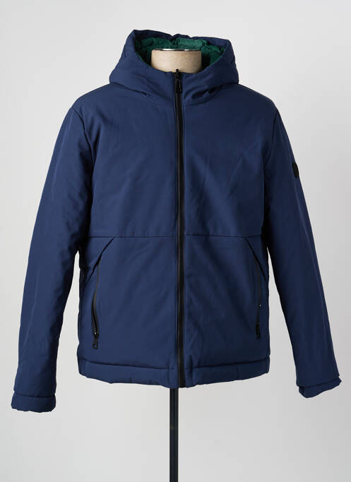 Parka finisaj interior dublat cu glugă albastru LEE COOPER homme