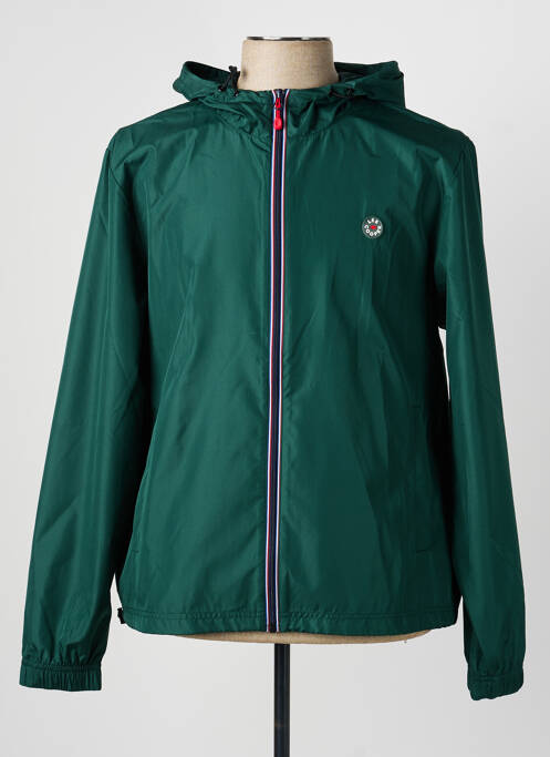 Jachetă vânt mâneci lungi cu glugă verde LEE COOPER homme