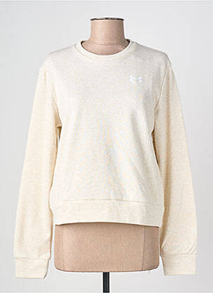 Hanorac elasticitate mâneci lungi bej UNDER ARMOUR femeie