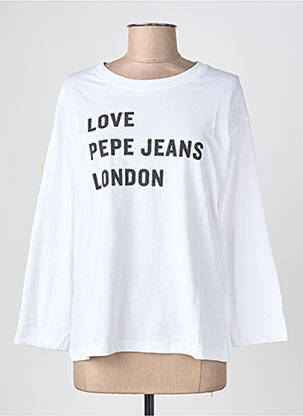 Tricou mâneci lungi mâneci lungi alb PEPE JEANS femeie