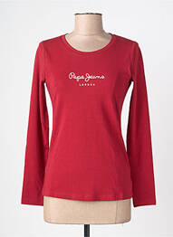Tricou mâneci lungi mâneci lungi roșu PEPE JEANS femme