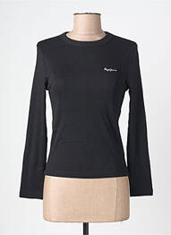 Tricou mâneci lungi mâneci lungi negru PEPE JEANS femme