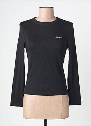 Tricou mâneci lungi mâneci lungi negru PEPE JEANS femme