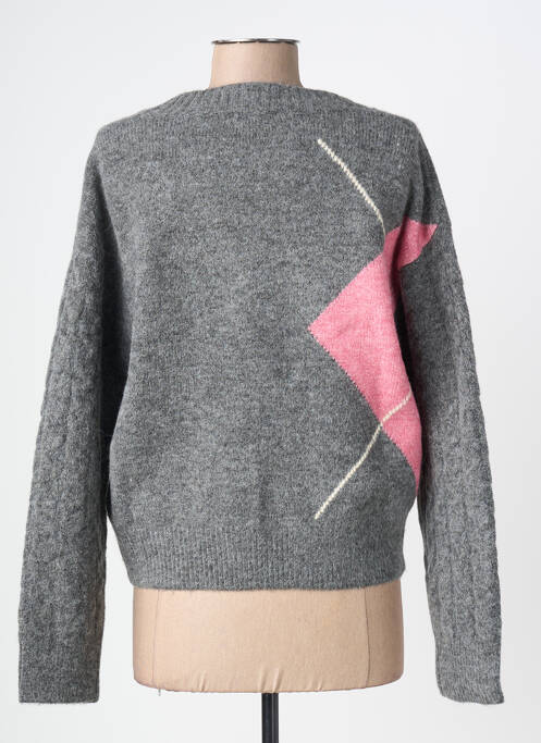Vestă cu mâneci lungi elasticitate gri PEPE JEANS femme