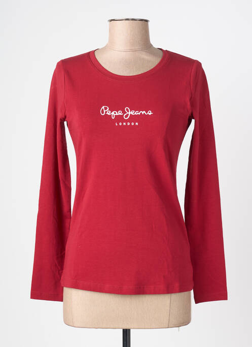 Tricou mâneci lungi mâneci lungi roșu PEPE JEANS femme