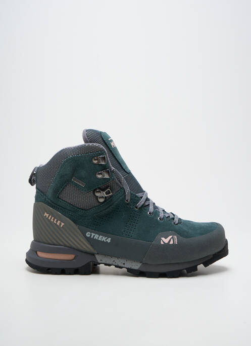 Adidași vârf rotund toc plat până la 3 cm verde MILLET femme
