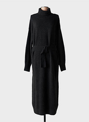 Rochie pulover elasticitate mâneci lungi negru YAYA femeie