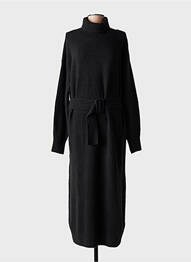 Rochie pulover elasticitate mâneci lungi negru YAYA femme