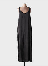 Rochie lungă fără mâneci fără mâneci negru ME369 femme