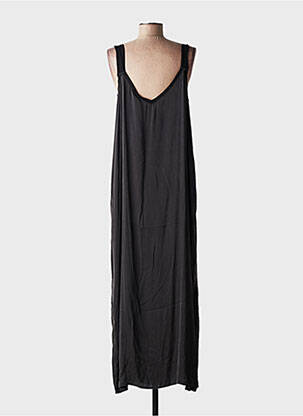 Rochie lungă fără mâneci fără mâneci negru ME369 femeie