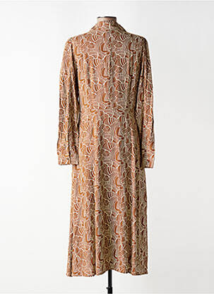 Rochie lungă mâneci lungi mâneci lungi maro YERSE femeie