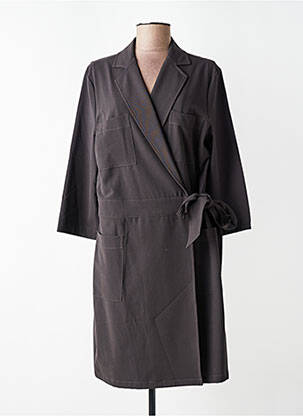 Rochie midi mâneci 3/4 mâneci 3/4 gri YAYA femeie