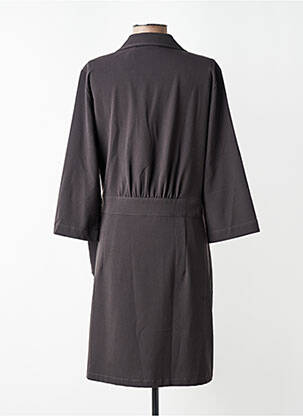 Rochie midi mâneci 3/4 mâneci 3/4 gri YAYA femeie