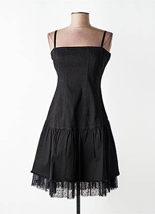 Rochie scurtă croială cambrată bretele subțiri negru LIU JO femeie