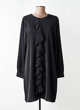 Rochie scurtă croială fluidă mâneci lungi negru ANONYME DESIGNERS femeie