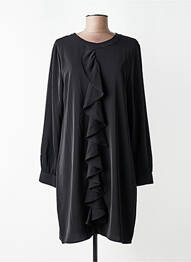 Rochie scurtă închidere cu fermoar la spate mâneci lungi negru ANONYME DESIGNERS femme