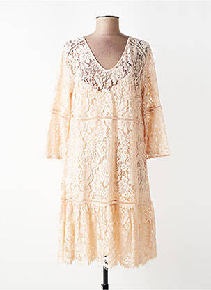 Rochie midi mâneci 3/4 mâneci 3/4 roz MARC AUREL femeie