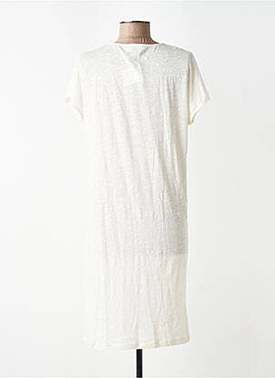 Rochie midi mâneci scurte mâneci scurte bej AMERICAN VINTAGE femeie