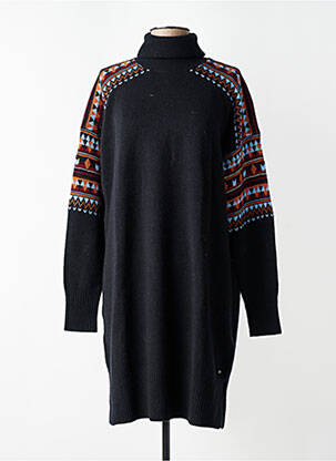 Rochie pulover strânsă pe partea de jos mâneci lungi negru SCOTCH & SODA femeie