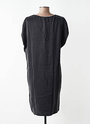 Rochie midi croială fluidă mâneci scurte negru YAYA femeie