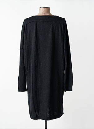Rochie pulover strânsă pe partea de jos mâneci lungi negru HANA SAN femeie