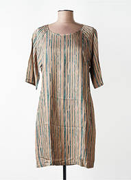 Rochie scurtă mâneci 3/4 mâneci 3/4 maro YAYA femme