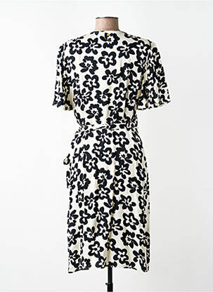 Rochie midi imprimeu floral mâneci scurte negru FABIENNE CHAPOT femeie