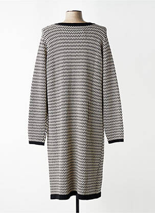 Rochie pulover guler în v mâneci lungi negru ZILCH femeie