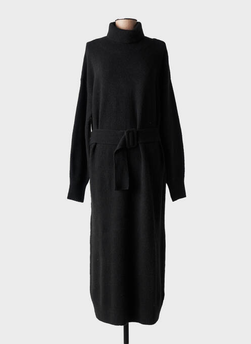 Rochie pulover elasticitate mâneci lungi negru YAYA femme