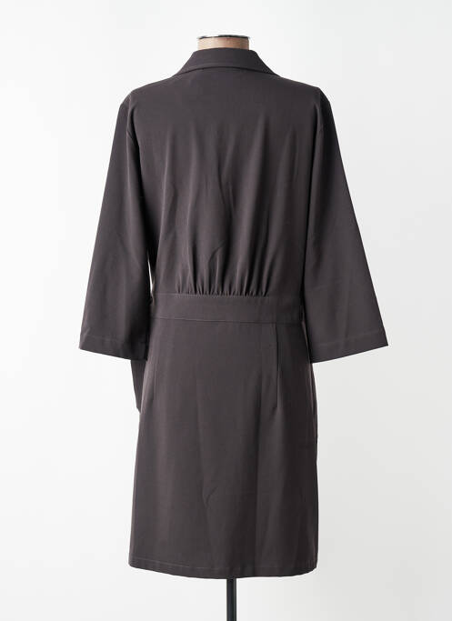 Rochie midi mâneci 3/4 mâneci 3/4 gri YAYA femme