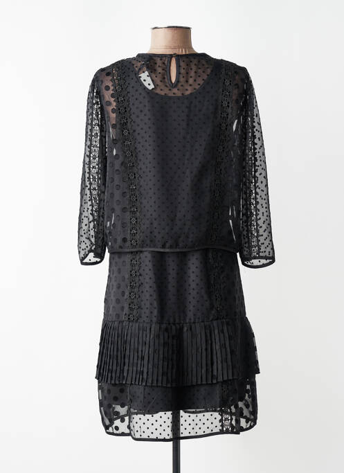 Rochie midi croială fluidă mâneci lungi negru MAISON SCOTCH femme