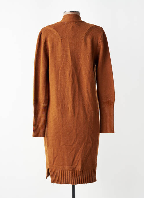 Vestă cu mâneci lungi elasticitate maro CREAM femme