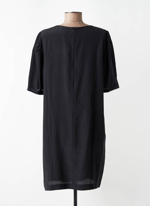 Rochie scurtă închidere cu fermoar la spate mâneci scurte negru IDANO femme