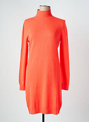 Rochie pulover elasticitate mâneci lungi portocalie ABSOLUT CASHMERE femeie
