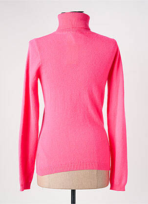Pulover cu guler înalt elasticitate mâneci lungi roz ABSOLUT CASHMERE femeie