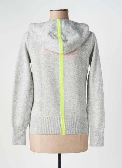 Vestă cu mâneci lungi elasticitate gri ABSOLUT CASHMERE femme