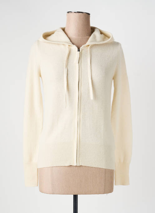 Vestă cu mâneci lungi elasticitate bej ABSOLUT CASHMERE femme