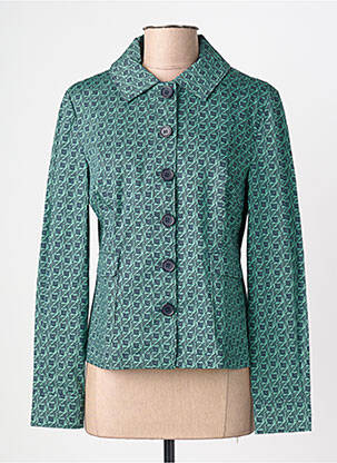 Jachete casual guler de bluză verde ZILCH femeie